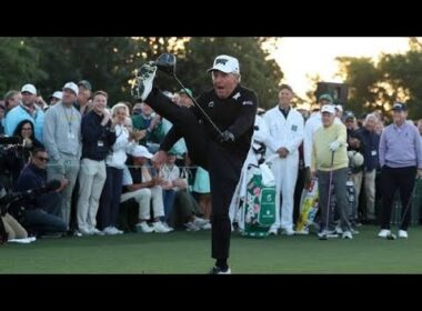 90歳の奇跡！伝説ゴルファーの衝撃ハイキックに世界騒然🔥⛳#マスターズ#ゴルフ#ゲーリープレーヤー#ジャックニクラス#トムワトソン#レジェンド#スポーツ感動#奇跡の瞬間#名誉スターター