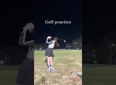 Golf practice⛳️#ゴルフ #ゴルフ女子 #ゴルフウェア #ゴルフスイング #スイングトップ #golfswing #golf