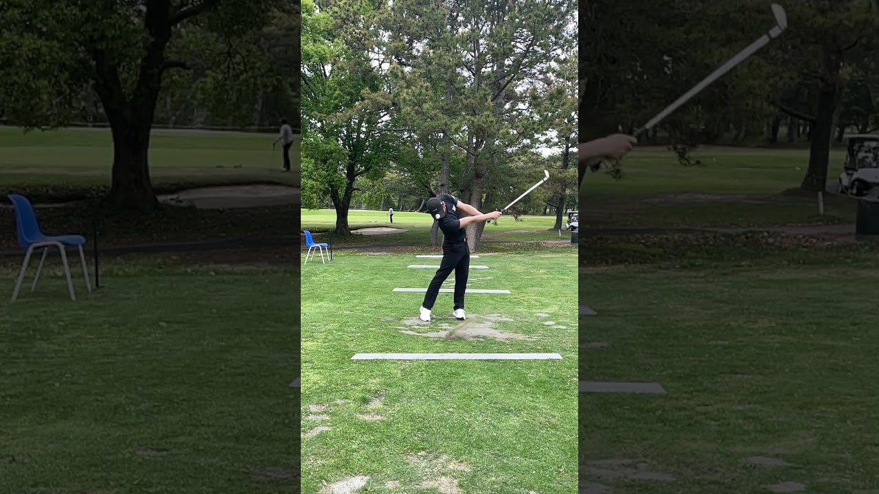6アイアン正面スロースイング #golf