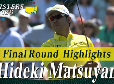 【松山英樹 ハイライト】7バーディ 4ボギーのトータル「69」 12位タイでフィニッシュ【マスターズ2026 大会最終日】