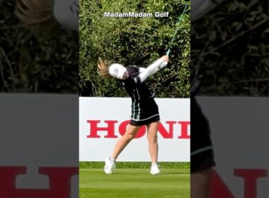 どの角度から見ても崩れない‼️【吉田 優利】の完璧スイングは まさに「正解」だ⛳️✨（３方向スイング）