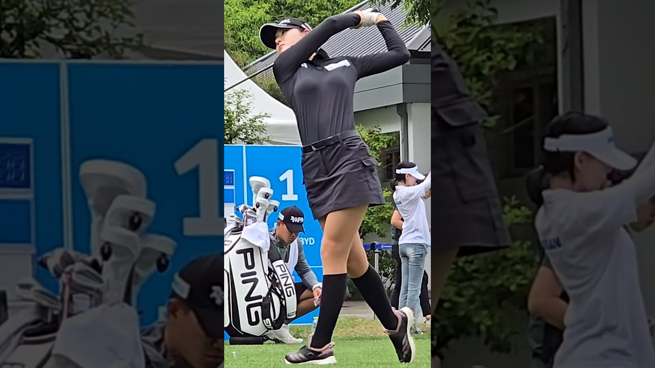 유현주와는 또다른 매력.KLPGA 최고의 몸짱 얼짱 김나영프로 드라이버 티샷 슬로우모션 스윙 영상#KOREA#GOLF#KLPGA#미녀#Beauty#골퍼#golfshorts#골프쇼츠