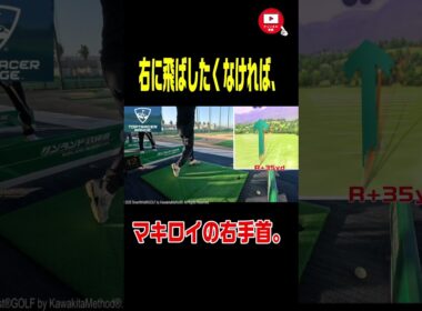 【ゴルフスイング】右に飛ばしたくなければ、マキロイの右手首。　#マキロイ #rorymcilroy #golf  #golfswing #ゴルフスイング #shorts  #スライス #ゴルフ