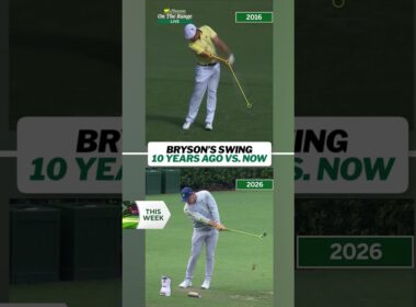 Then vs now with Bryson DeChambeau. #themasters #golf #brysondechambeau