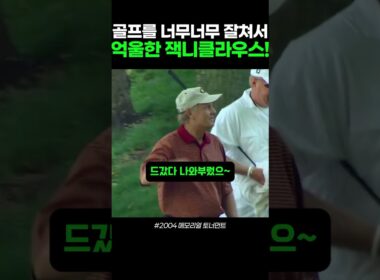 잭니클라우스의 너무 완벽해서 억울한 샷 ㅠㅠ #골프 #골프스윙