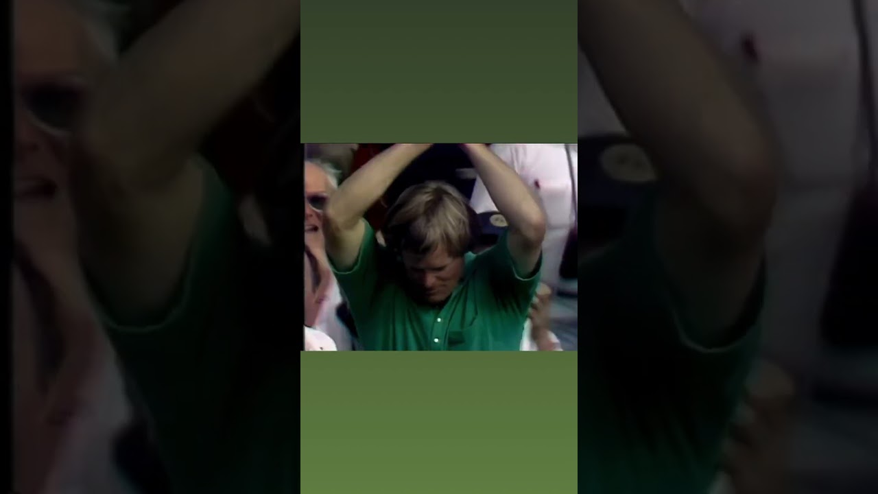 1981 MastersJack Nicklaus having to walk off his shot due to Johnny Miller making birdie