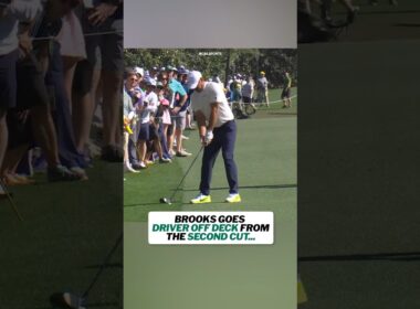 Brooks Koepka DRIVER OFF THE DECK at No. 2 #shorts #masters #golf