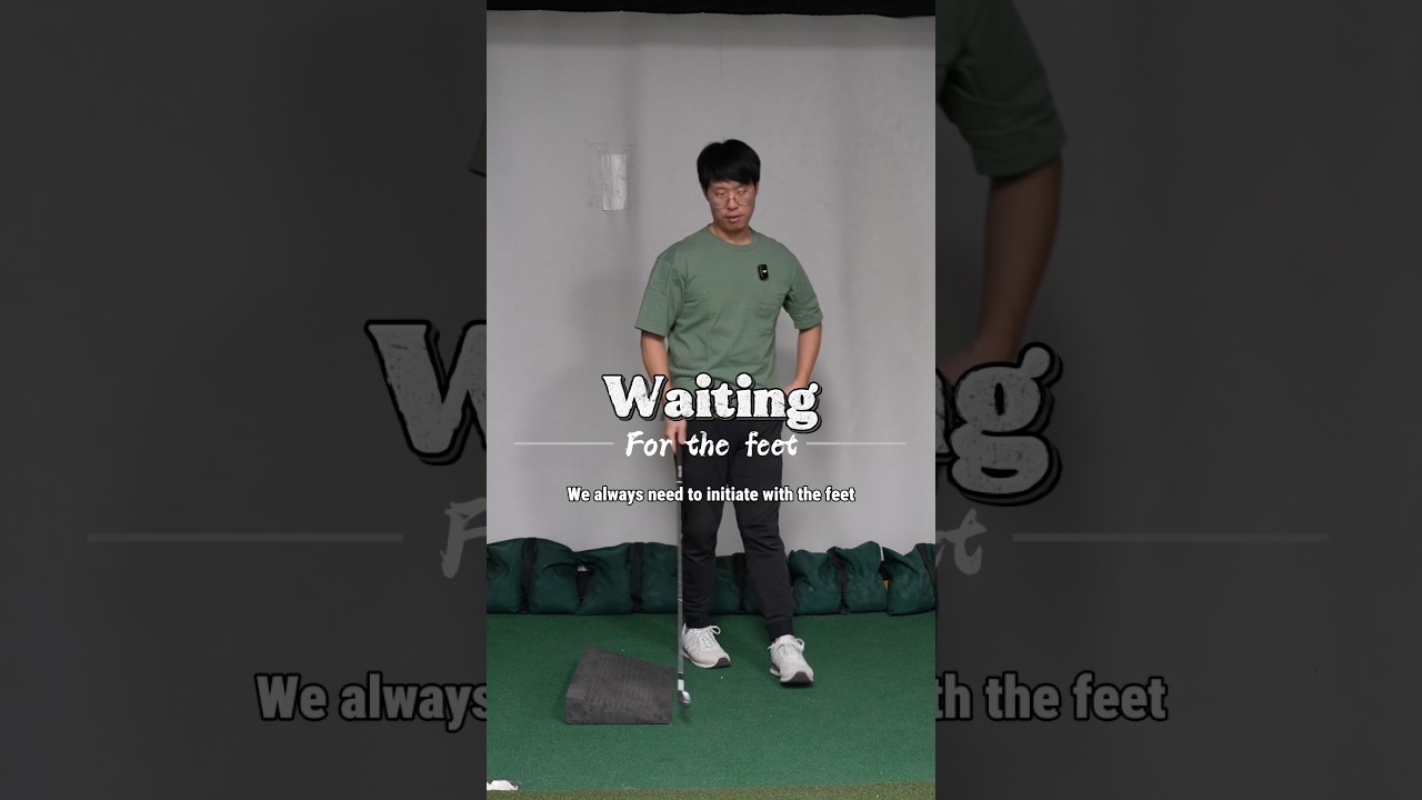 Feet start the down swing 🦶🏻 #golf #골프 #golftips #ゴルフ #golfswing #shorts #fyp