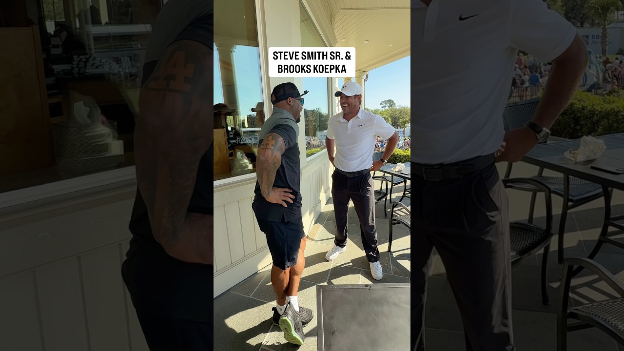 Brooks Koepka knew my name! #ironedout #golf #rbcheritage #golfhalloffame #golflegends