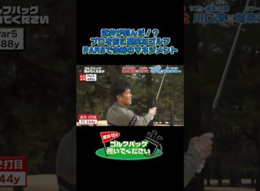 【武井が刻んだ！？ プロを前に堅実なゴルフ】武井壮のゴルフバッグ担いでください/#武井壮#プロキャディー #golf #ゴルフ #shorts #切り抜き #プロゴルファー#堀奈津佳