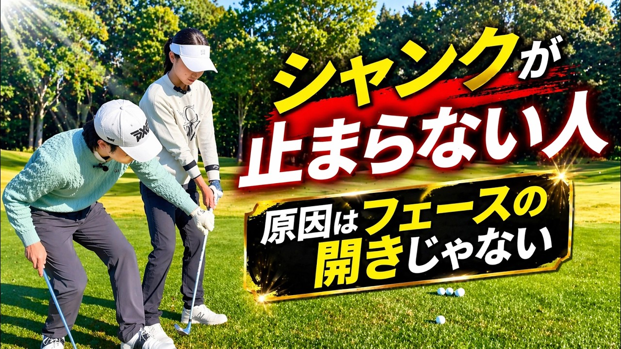 シャンクの本当の原因｜フェースを戻そうとする人ほどハマる理由【ゴルファボ】【栗城凌太】