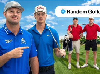 These 2 random golfers think they can beat us...