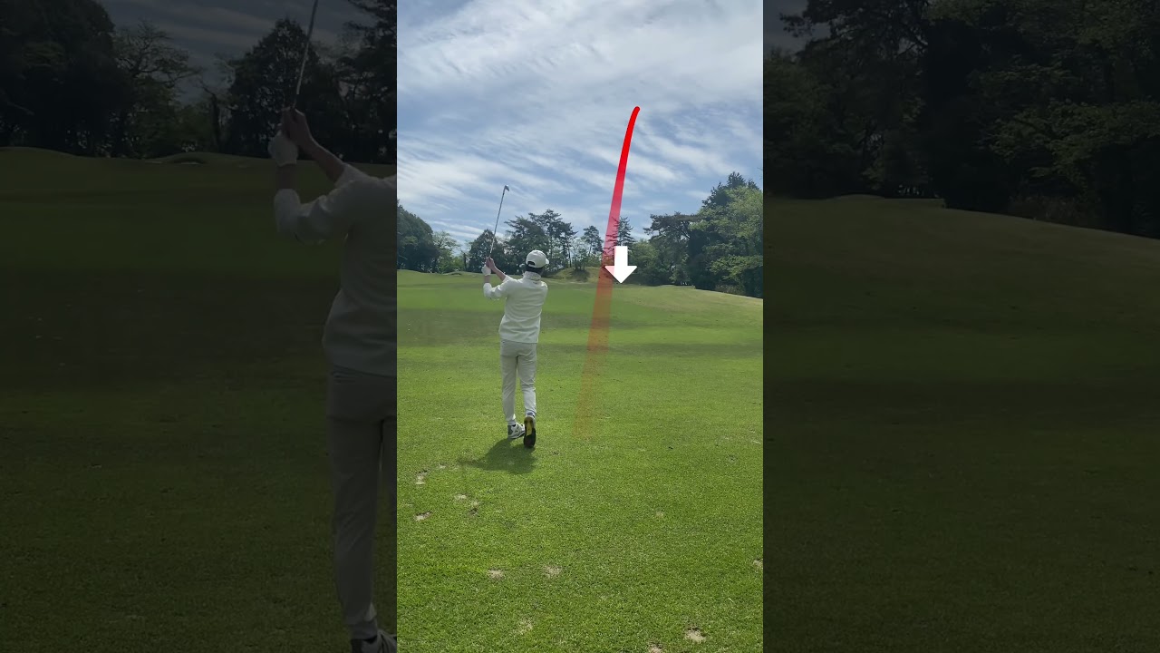 【ゴルフラウンド】前半ラストホールボギーで今年初のハーフ30台#shorts