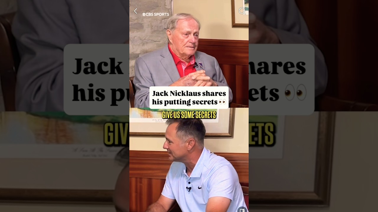 Jack Nicklaus Shares His Putting Secrets 🐻