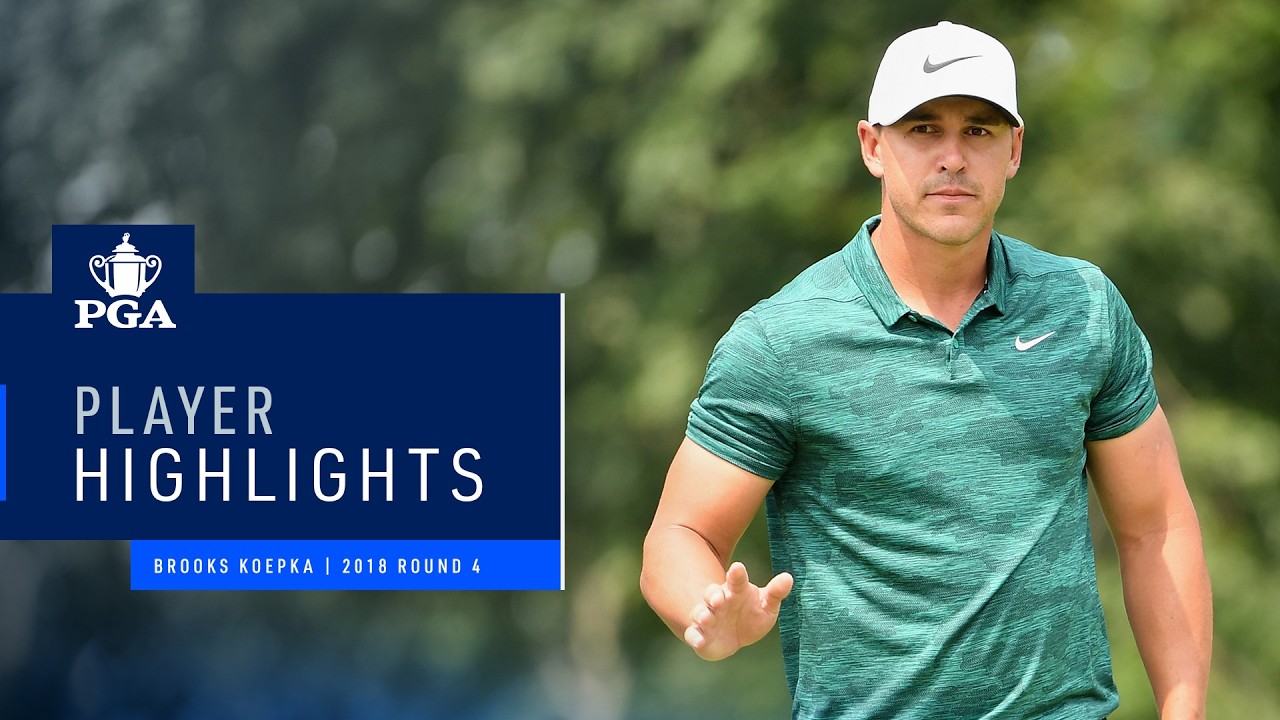 Brooks Koepka All Shots | Round 4 | 2018 PGA Championship