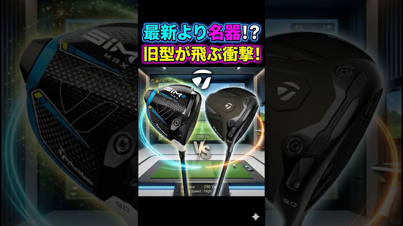 【衝撃】最新より名器？Qi4DとSIM2MAXを同じシャフトで比較したらまさかの結果に。 #ゴルフ