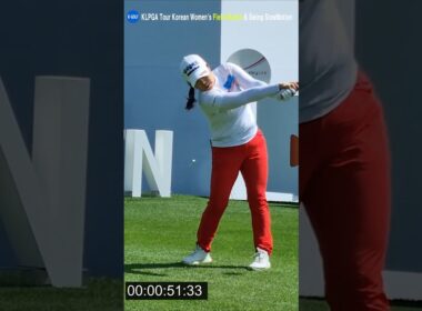 안선주 프로의 드라이브 티샷! 슬로우 플레이의 진수 🌟 #골프 #안선주 #드라이브샷 #슬로우플레이