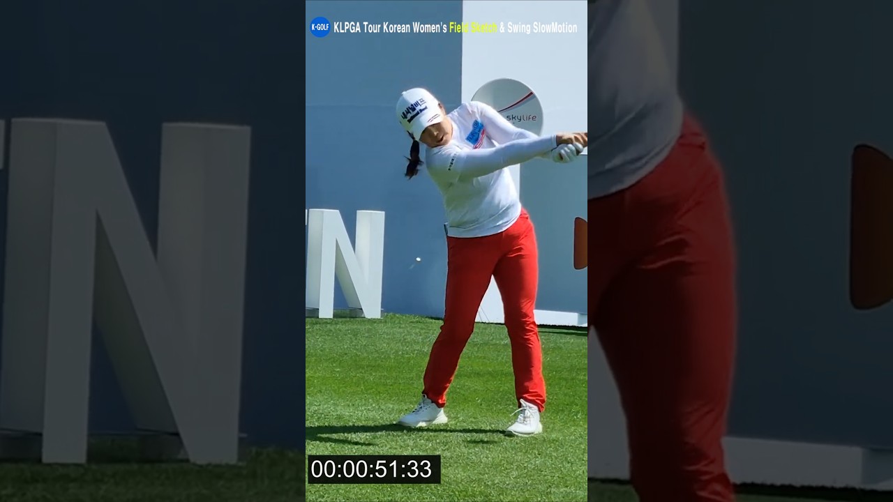 안선주 프로의 드라이브 티샷! 슬로우 플레이의 진수 🌟 #골프 #안선주 #드라이브샷 #슬로우플레이