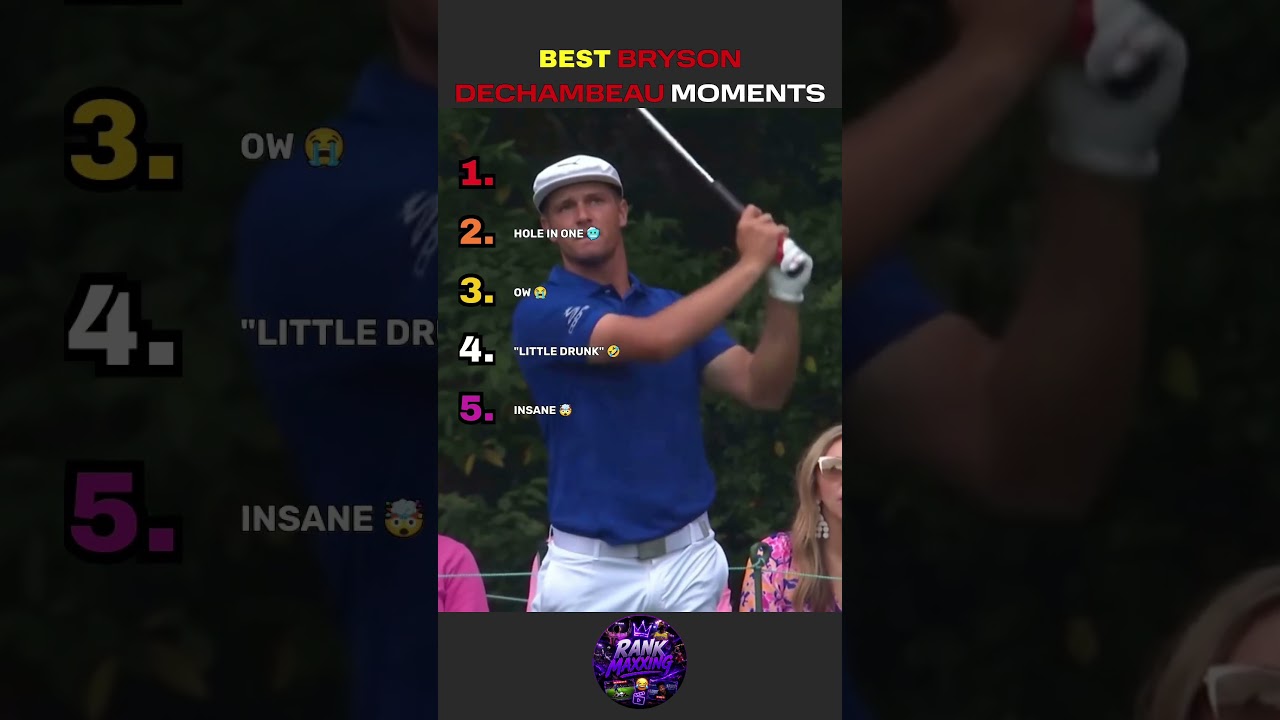 TOP 5 BEST BRYSON DECHAMBEAU MOMENTS #golf #pga #brysondechambeau #sports