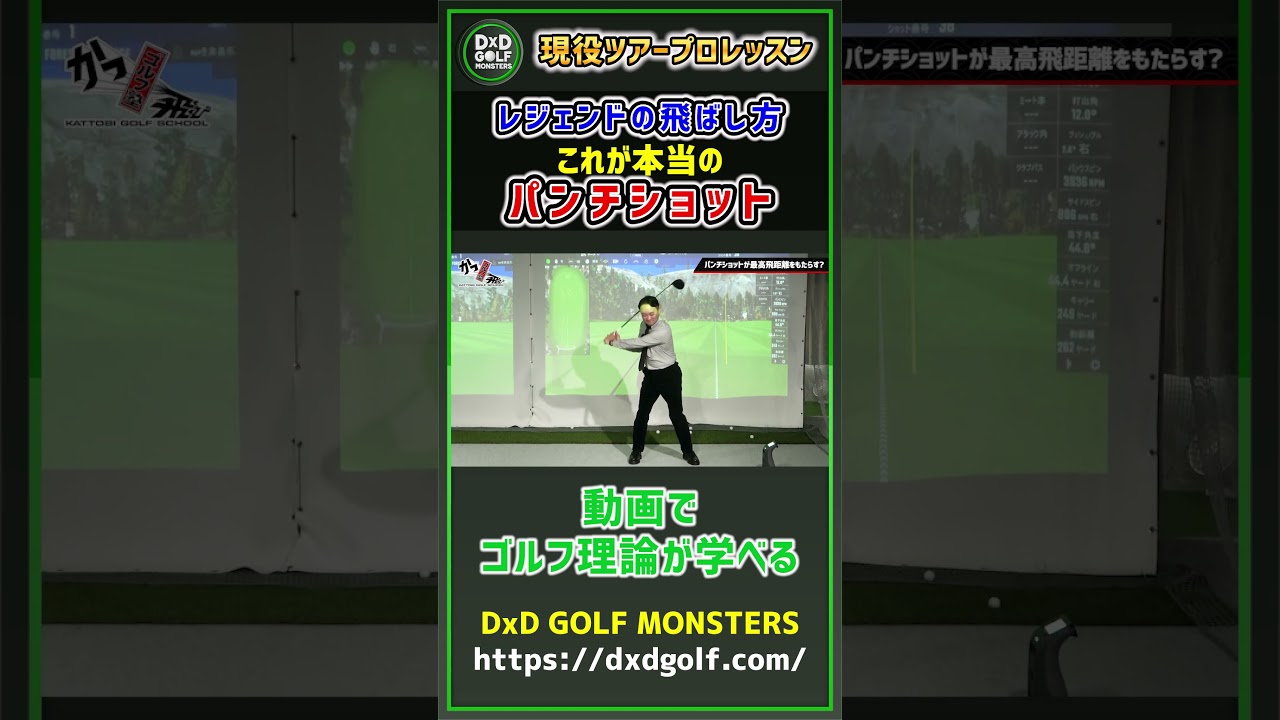 レジェンドの飛ばし方 これが本当のパンチショット #ゴルフ #shorts