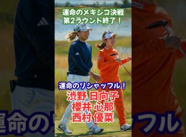 【運命の予選】USLPGA メキシコリビエラオープン初日 #女子ゴルフ #渋野日向子 #櫻井心那 #西村優菜 #勝みなみ #岩井千怜