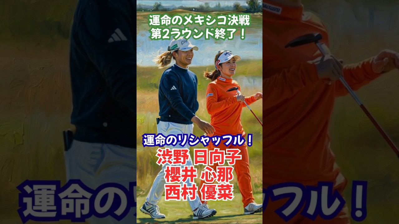 【運命の予選】USLPGA メキシコリビエラオープン初日 #女子ゴルフ #渋野日向子 #櫻井心那 #西村優菜 #勝みなみ #岩井千怜