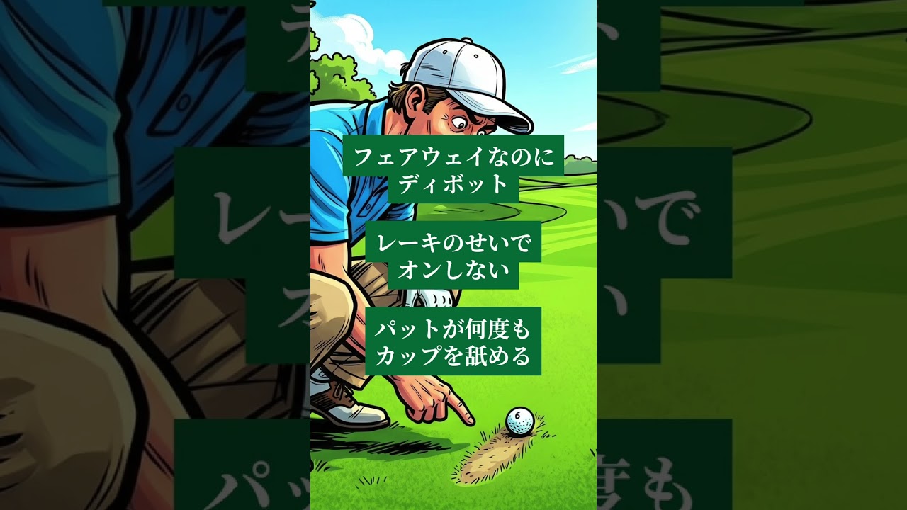 ゴルフの「なんて日だ！」3選  #shorts