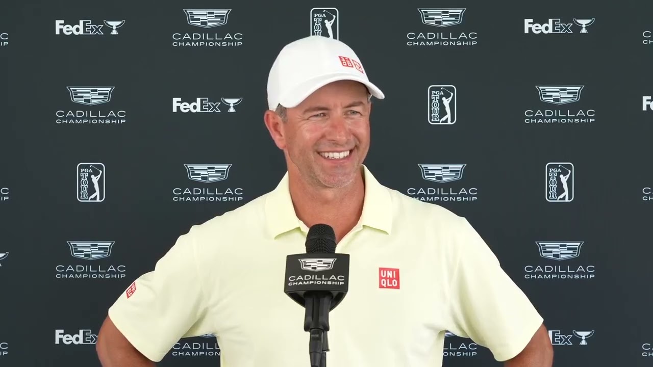Adam Scott Turns Back the Clock 🔥 Bogey-Free 66 in Brutal Wind | Cadillac Championship