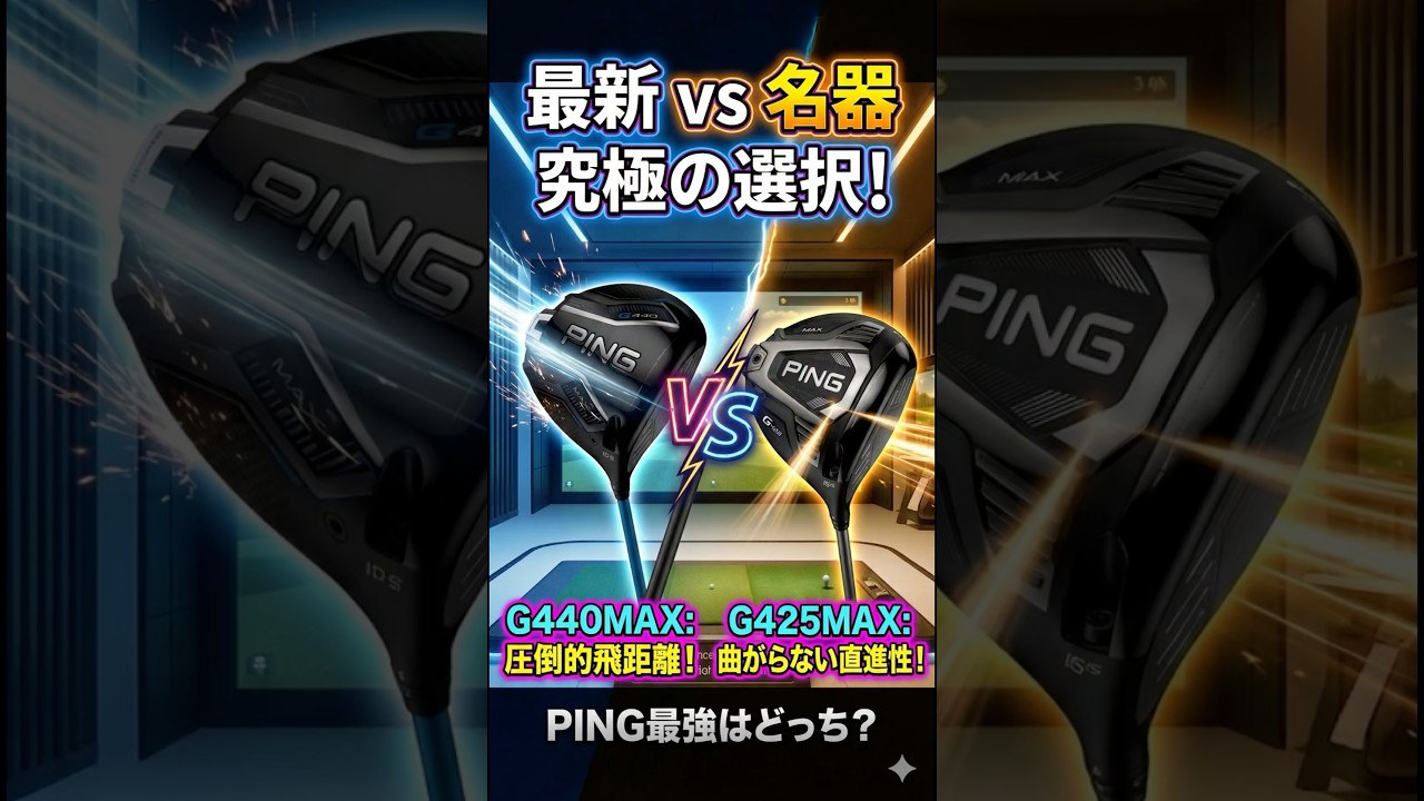【名器】G440MAXとG425MAXを比較試打。PINGの最強はどっち！？ #ゴルフ
