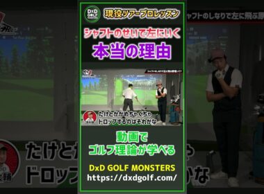 現役ツアープロレッスン シャフトのせいで左にいく本当の理由 #ゴルフ #shorts