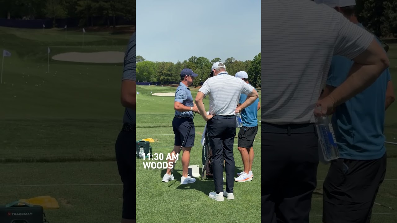 A triumphant return. Rory rolled up for his first practice round since The Masters. #teamtaylormade