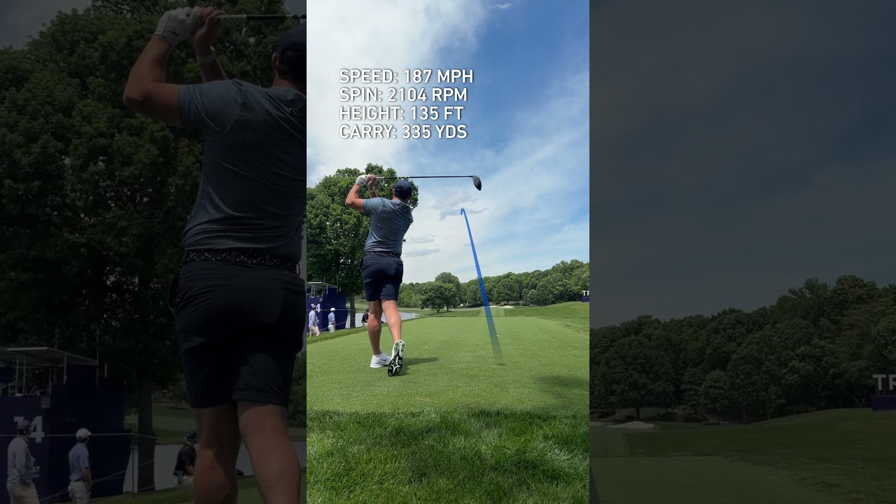 Rory McIlroy casually cruising at 188 mph ball speed.