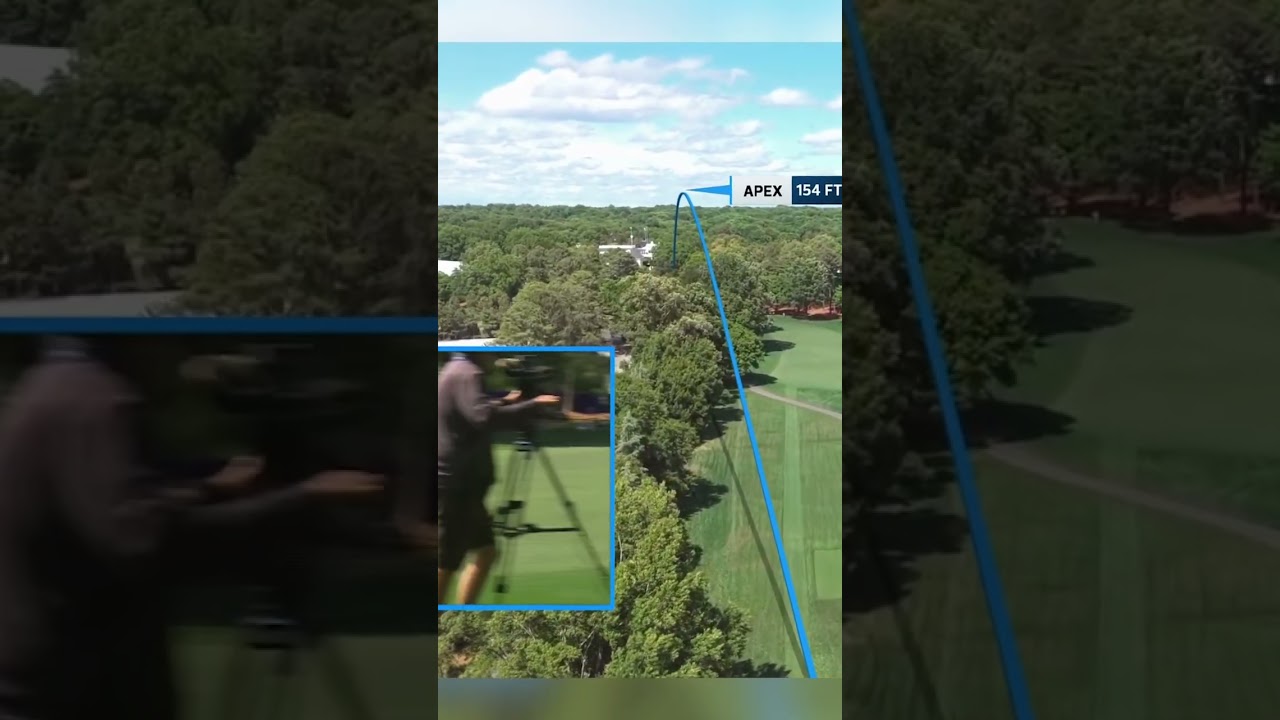 Rory McIlroy taking the aggressive line on the par-4 2nd at the Truist Championship.