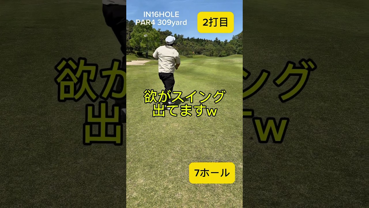 欲が出てますw #ゴルフ #golf #初心者 #shorts