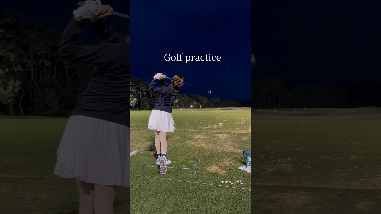 Golf  practice⛳️ #ゴルフ #スイングトップ #ゴルフウェア #ゴルフ女子 #ゴルフスイング