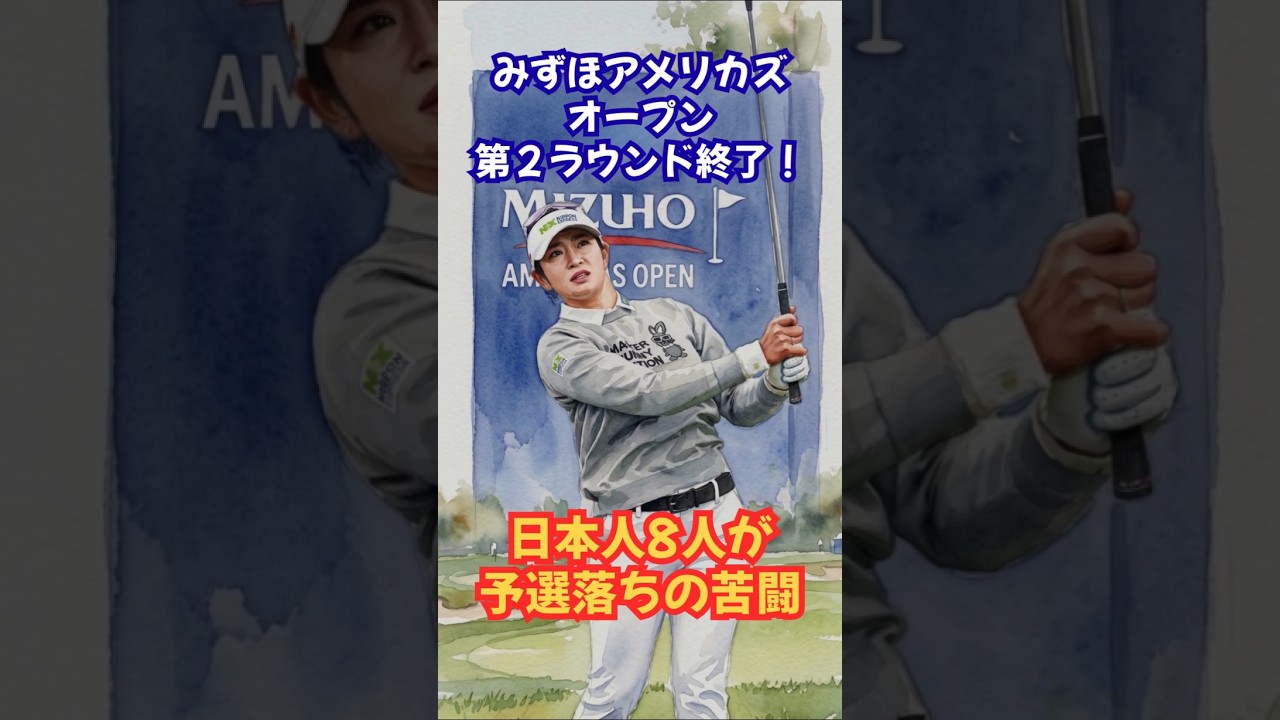 予選落ちが8人 みずほアメリカズオープン #女子ゴルフ #勝みなみ #西郷真央 #山下美夢有 #馬場咲希 #竹田麗央 ##原英莉花