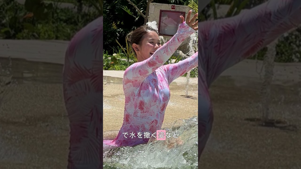 【吉田優利】プールでリフレッシュする吉田選手の素顔