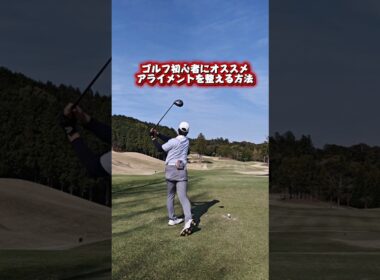 ドライバーを打つゴルフ初心者に試してほしいこと #vlog #sports #アライメント #方向性 #golf #ドライバー打ち方