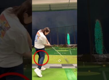【かんたんに飛ばすコツ】最長飛距離342ヤード！　元女子ドラコン世界チャンピオン！飛距離を伸ばすスイング　スライス防止　ヘッドスピードアップ　　#short #shorts #shortsvideo