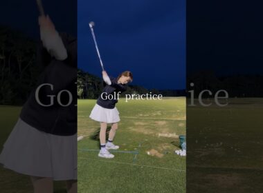 Golf  practice⛳️ #ゴルフ #スイングトップ #ゴルフウェア #ゴルフ女子 #ゴルフスイング #golf