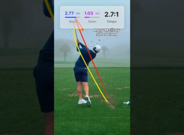@rorymcilroy Short Iron Swing &Tempo Traced with shashot app #golfswing #골프스윙 #ゴルフスイング