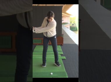 【チーピン改善】上体を回しやすくなる打ち方 #ゴルフレッスン #チーピン #ゴルフ #golf #高久あずさ