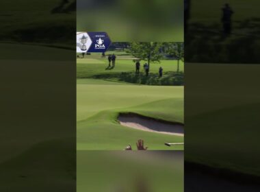 Justin Thomas CRUSHED this drive during a playoff at the 2022 PGA Championship 🤯 #shorts #golf #pga