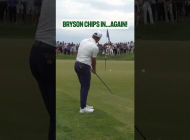 Bryson DeChambeau EAGLES His Opening Hole 🦅 #livgolfvirginia