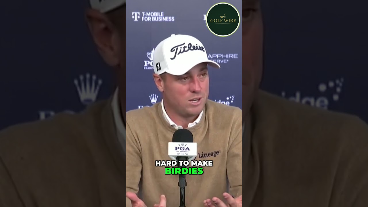 Justin Thomas Reacts to Bunched Leaderboard as Wind Makes PGA Championship INSANE