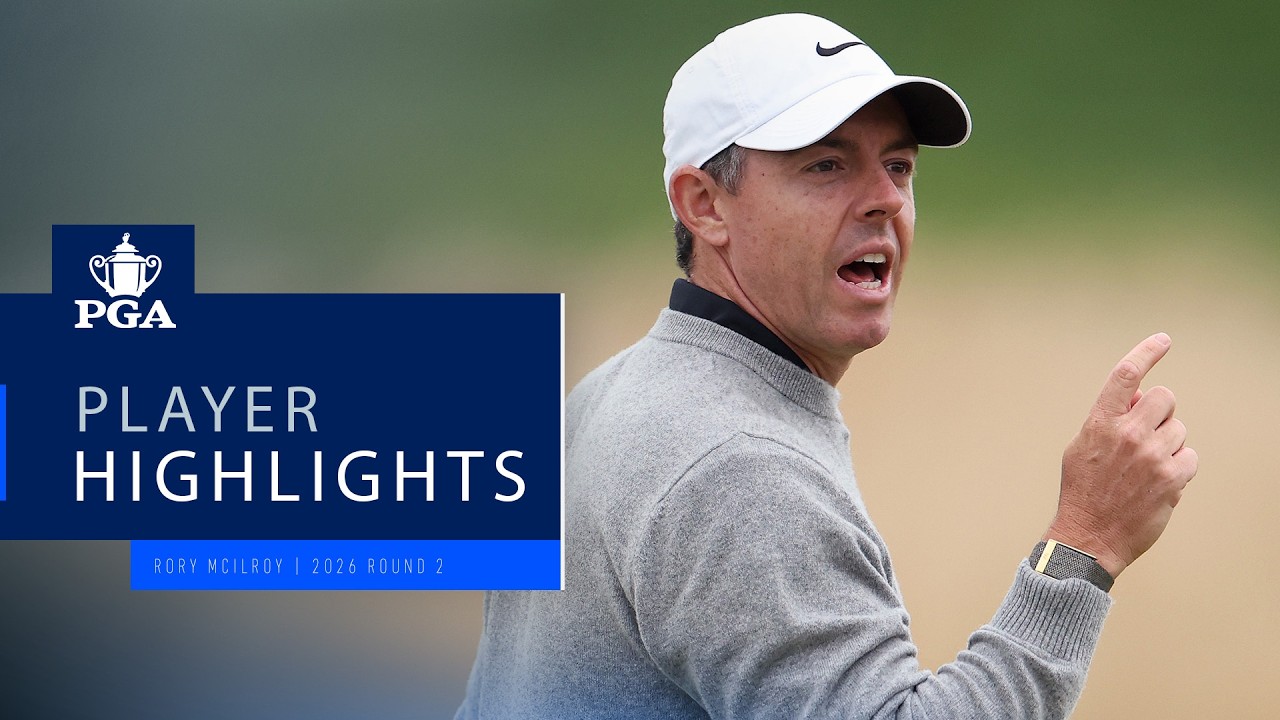 Rory McIlroy Battles Back with 3-Under 67 | Round 2 Highlights | 2026 PGA Championship