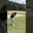 バンカー越えのアプローチ⛳️#ゴルフ #ゴルフスイング #ラウンドレッスン