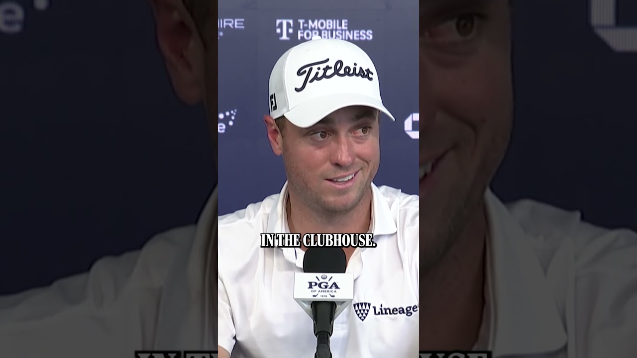 JT has a new strategy this week as clubhouse leader at the PGA Championship.