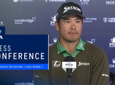 Hideki Matsuyamaの記者会見｜2026年PGA選手権 第2ラウンド