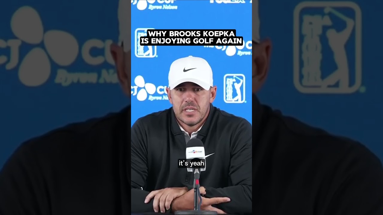 Brooks Koepka says how he re-found his love of golf this season 🤩